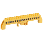 Шина ЭРА NO-224-120 PE земля в комбинированном изоляторе на DIN-рейку ШНИ-8х12-16-Д-желтый