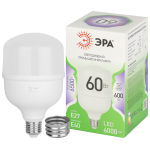 Лампа светодиодная ЭРА GREEN LINE LED POWER T100-60W-865-E27/E40 GL Е27/Е40 60 Вт колокол холодный свет