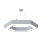 Светильник светодиодный Geometria ЭРА Hexagon SPO-124-W-40K-051 51Вт 4000К 3900Лм IP40 800*800*80 белый подвесной Светильник светодиодный Geometria ЭРА Hexagon SPO-124-W-40K-051 51Вт 4000К 3900Лм IP40 800*800*80 белый подвесной