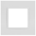 Рамка для розеток и выключателей ЭРА Elegance 14-5011-01М Classic, на 1 пост, белый матовый