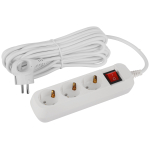 Удлинитель электрический ЭРА UDL-16-370-ES Greenline 3 розетки с заземлением с выключателем 7м ПВС 3x1мм2