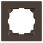 Рамка для розеток и выключателей Intro Accent 6-501-08 на 1 пост, СУ, бронза