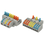 Клемма ЭРА NO-225-409 проходная разветвительная 222-4139 с рычагами 3/9 полюсов 0.08-2.5/4 мм2 (упаковка 10 шт.)