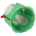 Коробка установочная ЭРА KUU-68-55-unibox двухкомпонентная универсальная зеленая 68х55мм UniBox саморезы IP30