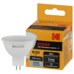 Лампочка светодиодная Kodak LED KODAK MR16-7W-840-GU5.3 GU5.3 7Вт софит нейтральный белый свет Лампочка светодиодная Kodak LED KODAK MR16-7W-840-GU5.3 GU5.3 7Вт софит нейтральный белый свет