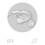 Патрон ЭРА FITO-Holder G13 IP65 mini для ламп FITO до 600 мм 2хG13 с выключателем, вилкой 1.5 м