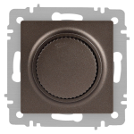 Светорегулятор Intro Accent 6-401-08 поворотный, 600Вт 230В, IP20, СУ, бронза