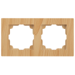 Рамка для розеток и выключателей Intro Accent 6-502-11 на 2 поста, СУ, сосна