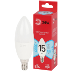 Лампа светодиодная ЭРА RED LINE LED B35-15W-840-E14 R 15Вт свеча нейтральный белый свет Е14