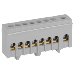 Шина ЭРА NO-224-106 L фаза в изолированном корпусе на DIN-рейку ШНИ-6х9-8-Д серый