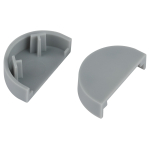 Заглушка ЭРА EC-KK-20-12-F для полукруглого кабель-канала серая 20х12мм 2шт/комплект