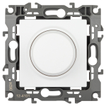 Светорегулятор ЭРА Серия 12 12-4101-01М поворотно-нажимной, 400ВА 230В, белый матовый