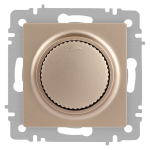 Светорегулятор Intro Accent 6-401-04 поворотный, 600Вт 230В, IP20, СУ, шампань