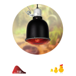 Светильник для террариумов и брудеров ЭРА FITO-E27-SHADE с защитной решеткой