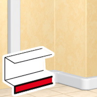 Накладка плинтусная 2м серая DLP Legrand