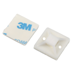 Площадка самоклеящаяся под хомуты ЭРА NO-225-308 25х25 мм белая 10 штук