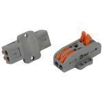 Клемма ЭРА NO-225-453 проходная с монтажной площадкой 222-2412Р с рычагами 2 полюса 0.08-2.5/4 мм2 (упаковка 2 шт.)