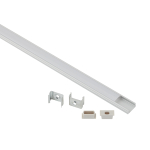 Комплект с накладным анодированным профилем ЭРА 1506-1m 15х6мм, 1м, серебристый САВ262