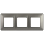Рамка для розеток и выключателей ЭРА Elegance 14-5003-16 на 3 поста, титан
