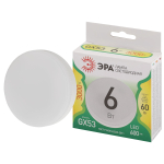 Лампа светодиодная ЭРА GREEN LINE LED GX-6W-830-GX53 GL 6Вт таблетка теплый свет GX53