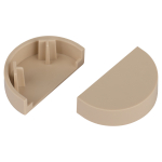 Заглушка ЭРА EC-KK-20-12-B для полукруглого кабель-канала бежевая 20х12мм 2шт/комплект