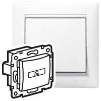 VALENA Выключатель карточный без задержки выключения 10А белый