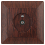 Розетка Intro Solo 4-301-10 венге телевизионная одиночная скрытой установки