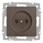 Розетка Intro Accent 6-201-08 2P, 16А-250В, IP20, СУ, бронза
