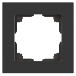 Рамка для розеток и выключателей Intro Accent 6-501-07 на 1 пост, СУ, графит