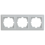 Рамка ЭРА Intro Solo 4-503-01 для розеток и выключателей на 3 поста белый