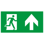 Пиктограмма ЭРА INFO-SSA-127 бэклит 259x128мм Человек-стрелка-вверх зеленая SSA-103