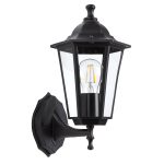 Светильник уличный настенный ЭРА «Веледа» GBW-104-BL-0360 230В Е27 IP54 чёрный вверх