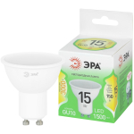 Лампа светодиодная ЭРА GREEN LINE LED MR16-15W-830-GU10 GL 15Вт софит теплый свет GU10