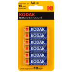 Батарейки Kodak LR6 4+2BL MAX SUPER Alkaline (72/288) Батарейки Kodak LR6 4+2BL MAX SUPER Alkaline (72/288)