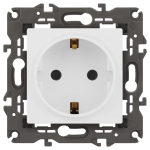 Розетка ЭРА Elegance 14-2101-01М 2P+E Schuko, 16А-250В, белый матовый
