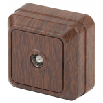 Розетка ЭРА Intro Quadro 2-301-1016А 250В накладная венге телевизионная