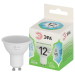 Лампочка светодиодная ЭРА GREEN LINE LED MR16-12W-840-GU10 GL GU10 12 Вт софит яркий белый свет Лампочка светодиодная ЭРА GREEN LINE LED MR16-12W-840-GU10 GL GU10 12 Вт софит яркий белый свет