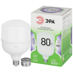 Лампа светодиодная ЭРА GREEN LINE LED POWER T120-80W-865-E27/E40 GL Е27/Е40 80 Вт колокол холодный свет