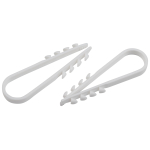 Дюбель хомут ЭРА NO-224-556 для круглого кабеля 5-10 мм белый (10 штук)