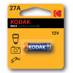 Батарейка Kodak 27A-1BL MAX SUPER Alkaline [K27A-1, GP27A, MN27] (60/240/28800)