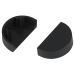 Заглушка ЭРА EC-KK-20-12-GR для полукруглого кабель-канала графит 20х12мм 2шт/комплект