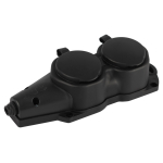 Колодка ЭРА KX-2e-B-IP44 каучуковая с заземлением 2 розетки 16A IP44 черная Колодка ЭРА KX-2e-B-IP44 каучуковая с заземлением 2 розетки 16A IP44 черная