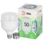 Лампа светодиодная ЭРА GREEN LINE LED POWER T100-50W-865-E27/E40 GL Е27/Е40 50 Вт колокол холодный свет Лампа светодиодная ЭРА GREEN LINE LED POWER T100-50W-865-E27/E40 GL Е27/Е40 50 Вт колокол холодный свет