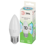 Лампочка светодиодная ЭРА GREEN LINE LED B35-10W-840-E27 GL E27 10 Вт свеча яркий белый свет