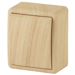 Выключатель ЭРА Эксперт 11-1201-11 накладной IP20 10А 250В сосна одноклавишный