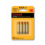 Батарейки Kodak LR03-4BL ULTRA PREMIUM Alkaline [ K3A-4 U] (40/200/32000)