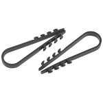 Дюбель хомут ЭРА NO-224-559 для круглого кабеля 5-10 мм чёрный (10 штук)