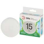 Лампочка светодиодная ЭРА LED GX-15W-840-GX53 GL GX53 15 Вт таблетка яркий белый свет