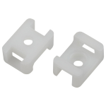 Площадка с монтажным отверстием под хомуты ЭРА NO-225-313 22х16 мм белая М4 10 штук