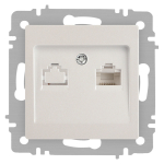 Розетка Intro Accent 6-303-06 информационная RJ45, IP20, СУ, перламутр